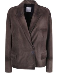 Ibrigu - Giacca Suede "Embroidered And Printed" - Lyst