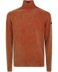 Rrd - Turtleneck Sweater Velvet Techno Wash Knit - Lyst
