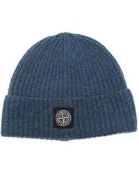 Stone Island - "Light Rws Geelong" Wool Beanie - Lyst