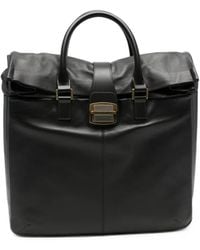 Emporio Armani - Handbag Leather "Tote Bag" - Lyst