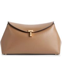 TOTEME - "T-Lock" Leather Clutch - Lyst