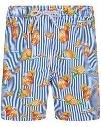 MC2 Saint Barth - "Gustavia Taste Stripes" Swim Shorts - Lyst