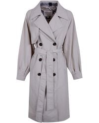 Barbour - Layla Trench Showerproof Jacket - Lyst