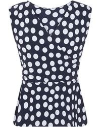La Petite Robe Di Chiara Boni - "Oliwia" Print Slim Jersey Top - Lyst