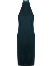 Ralph Lauren - Halter Dress Woven Column Dress - Lyst