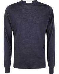 John Smedley - "Lundy" Round Neck Pullover - Lyst