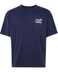 Drole de Monsieur - T-Shirt Embroidered Slogan "Vine" - Lyst