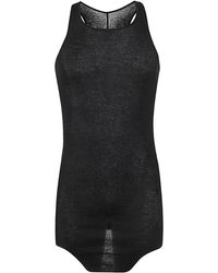 Rick Owens - Tank Top With Curved Hem - Lyst
