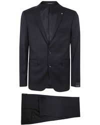 Tagliatore - Classic Suit With Constructed Shoulder - Lyst