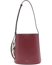 Furla - Roxie" Ares Leather Small Bucket Bag - Lyst