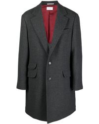 Brunello Cucinelli - Double-flap Pocket Wool-blend Coat - Lyst