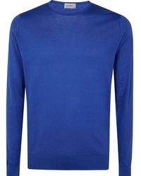 John Smedley - Hatfield Long Sleeves Crewneck Pullover - Lyst