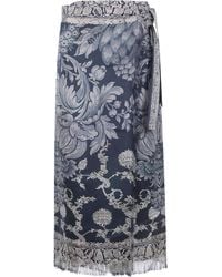 Pierre Louis Mascia - Skirt Silk "Aloes" - Lyst