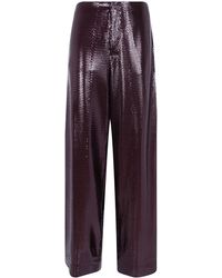 Alberta Ferretti - Trousers Paillettes Su Jersey - Lyst