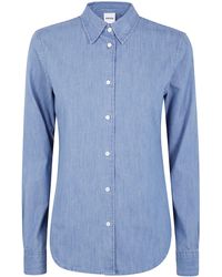 Aspesi - "Mod.5422" Denim Shirt - Lyst
