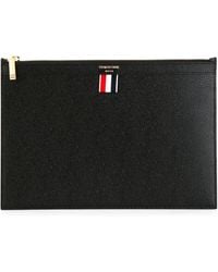 Thom Browne - Small Document Holder In Pebble Grain Leather Accessories - Lyst