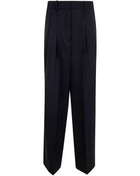 P.A.R.O.S.H. - Wide Leg Trousers With Pences - Lyst