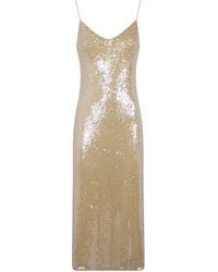 Ralph Lauren - Woven "Slip Dress" Midi Dress - Lyst