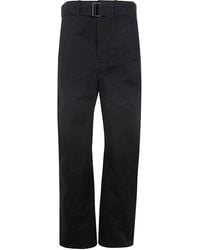 Lemaire - Light Belted Twisted Pants - Lyst