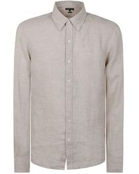 Michael Kors - Long Sleeves Linen Shirt - Lyst