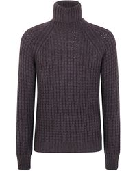 Nuur - Military Stitch Long Sleeves Turtle Neck Sweater - Lyst