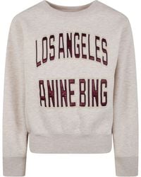 Anine Bing - "Harry" Shrunken Sweatshirt La - Lyst