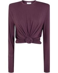 Magda Butrym - Twist Long Sleeves Top - Lyst