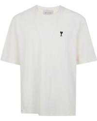 Ami Paris - Boxy Fit Short Sleeves "Ami De Coeur" Teeshirt - Lyst