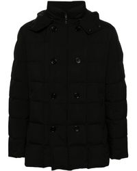 Fay - Double Breast Padded Bomber Jacket - Lyst