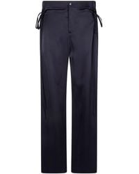 Ann Demeulemeester - 'Tita' High Comfort Trousers With Double Ribbon Clo - Lyst