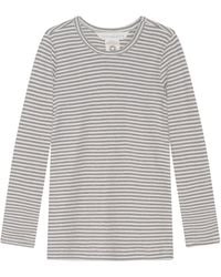 SERENDIPITY ORGANICS - Sweater Striped "Slim Stripe" Round Neck - Lyst