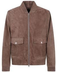 Michael Kors - Suede Bomber Jacket - Lyst