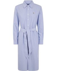 Polo Ralph Lauren - Long Sleeve Day Dress - Lyst