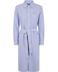 Polo Ralph Lauren - Long Sleeve Day Dress - Lyst