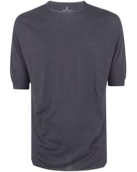 MD75 - Light Cotton Boxi Short Sleeves Sweater - Lyst