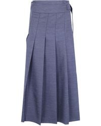 Rohe - Skirt Pleated Wrap "Dark Melange" - Lyst