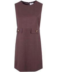 P.A.R.O.S.H. - P. A.R. O.S. H. "Raisa26" Viscose Linen Mini Dress - Lyst