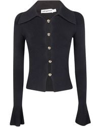 Self-Portrait - Button Down Knit Top - Lyst