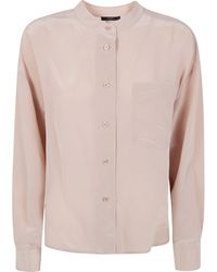 Seventy - Mixed Silk Sand Wash Shirt - Lyst