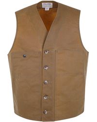 Filson - Vest Cotton "Oil Tin" - Lyst