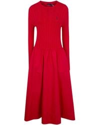 Polo Ralph Lauren - Long Sleeves Shirt Long Dress - Lyst