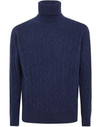 FILIPPO DE LAURENTIIS - Sweater Turtle Neck Braided Sweater - Lyst