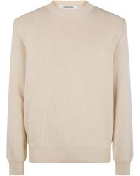 Golden Goose - "Golden M's" Knit Regular Crew Neck Organic Cotton With - Lyst