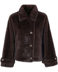 DR. HOPE - Faux Fur Jacket 9139.Eko Mi2 Ganache - Lyst