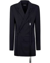 Ann Demeulemeester - "Olena" Wrap Deconstructed Jacket - Lyst