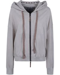 Ziggy Chen - Sweatshirt Full Zip Hoodie "Cropped" - Lyst