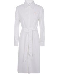 Polo Ralph Lauren - Long Sleeve Day Dress - Lyst