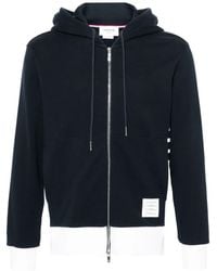 Thom Browne - Zip Up Hoodie With Engineered 4 Bar - Lyst