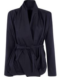 Maria Calderara - Shirt Cotton Twill "Drapped Shirt" - Lyst