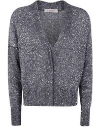 D.exterior - D. Exterior Soft Sequins Short Cardigan - Lyst